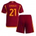 Maillot de foot AS Roma Paulo Dybala #21 Domicile vêtements enfant 2023-24 Manches Courtes (+ pantalon court)